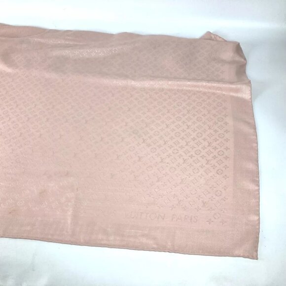 LOUIS VUITTON Monogram Shawl-Evermore Large format Stole / Shawl - Picture 6 of 12